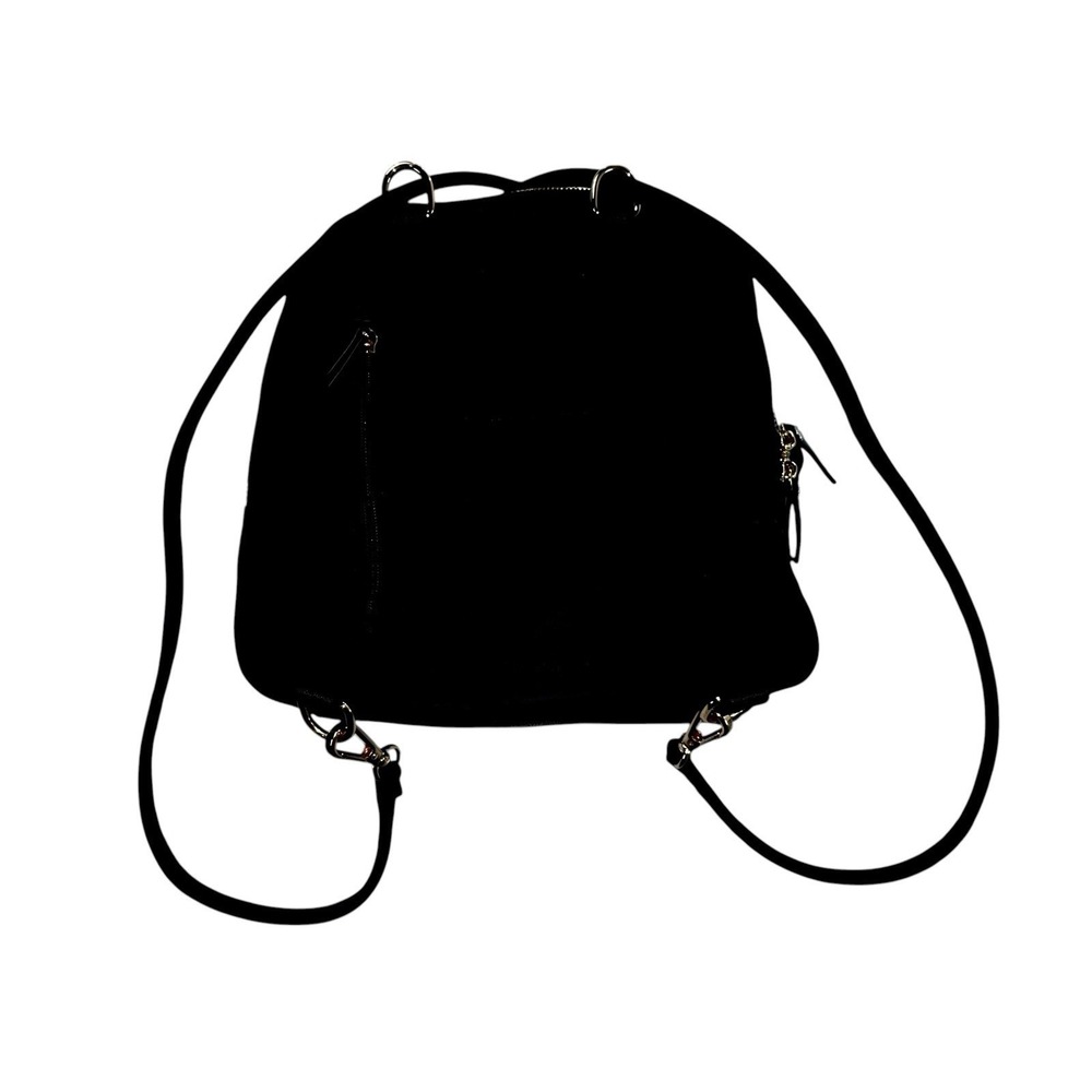 Spartina 449 Black Evie Armada Convertible Chic Backpack Handbag Multiple Pocket - Picture 4 of 14